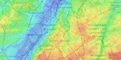 Bruxelles topographische Karte