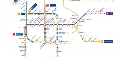 Brüssel tram network map