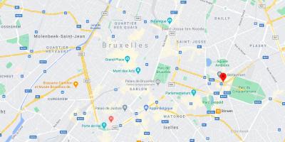 Landkarte von place schuman in Brüssel
