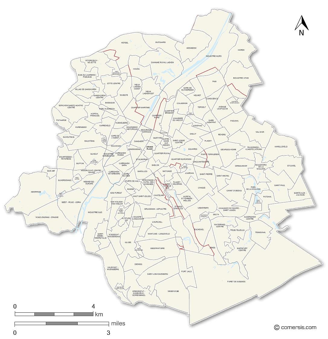 Bruxelles Nachbarschaft anzeigen