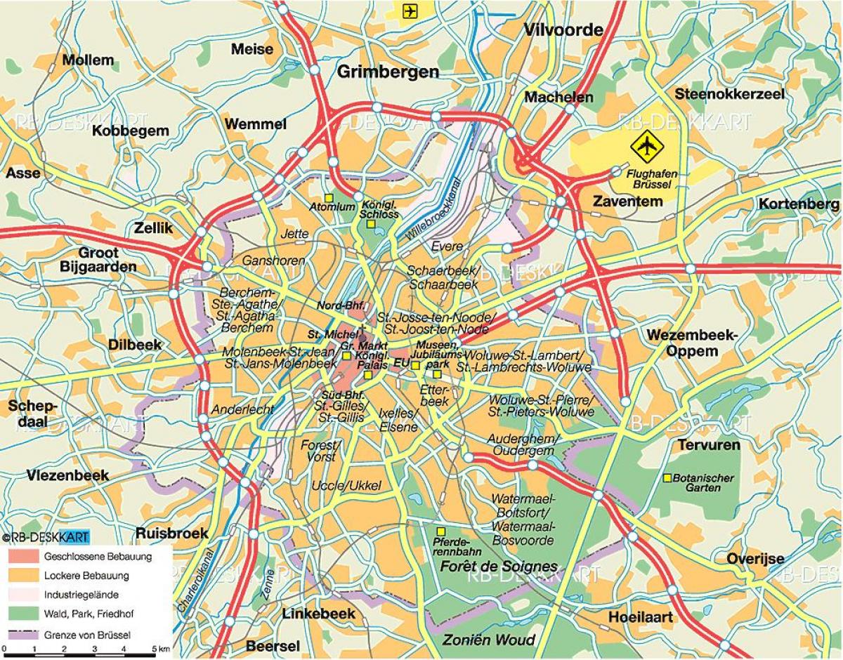 Bruxelles highway Karte anzeigen