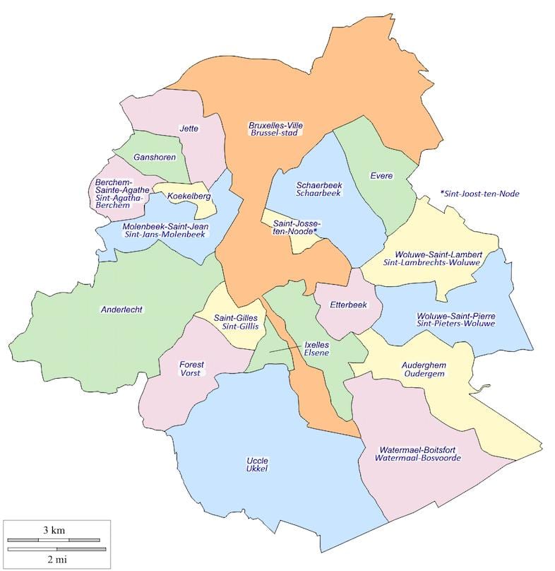 Bruxelles region anzeigen