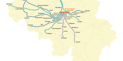 Brüssel Bahn-Karte, Flughafen