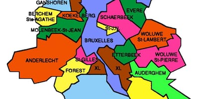 Karte von Brüssel-Bereich