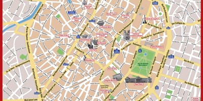 Tourismus Brüssel Karte