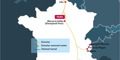 Karte von Brüssel eurostar