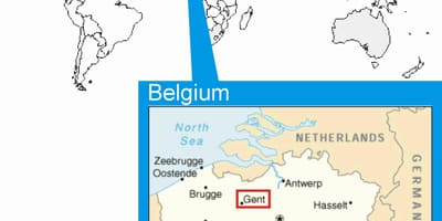 Brüssel Karte in der Welt